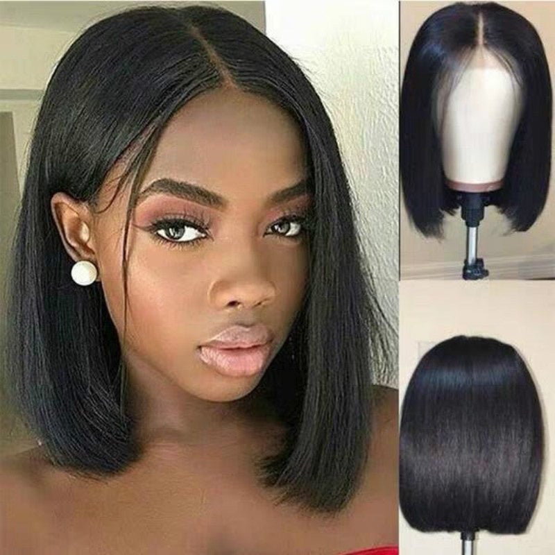 Wig Women Short Human Hair Wigs Bob Brazilian Black Women Remy - pokemacce304529a0e98b37ffec37f33e40e5e