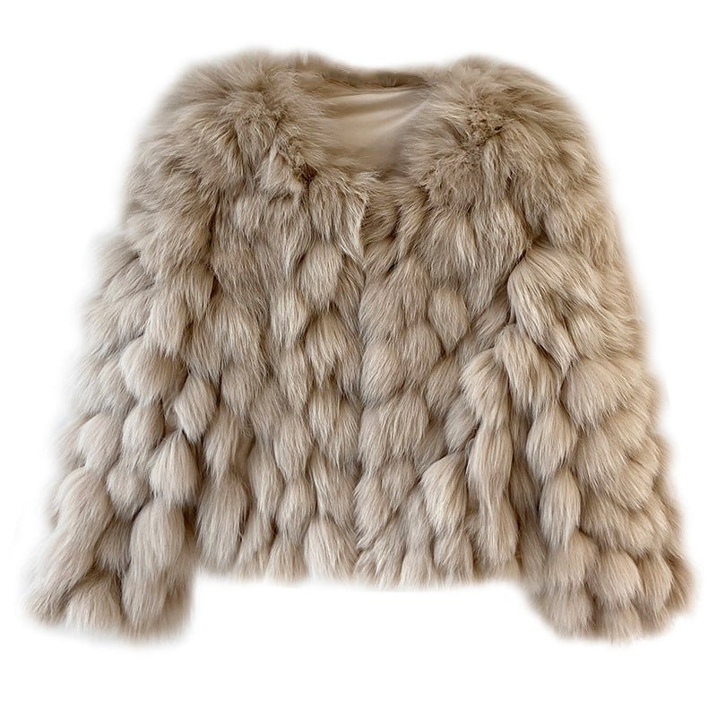Winter Faux Fox Fur Fur Coat For Women - pokema9c1964fbc7b11d6756abc8cbd0d9a5bf