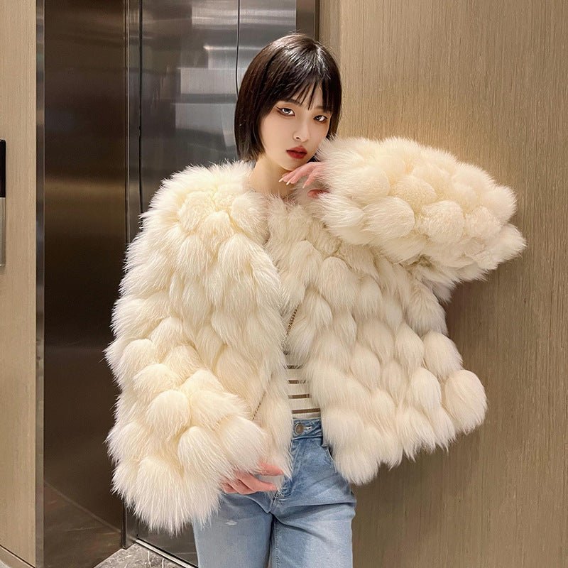 Winter Faux Fox Fur Fur Coat For Women - pokema4f5cea5b46db2e858ce06c2e1eab3f6