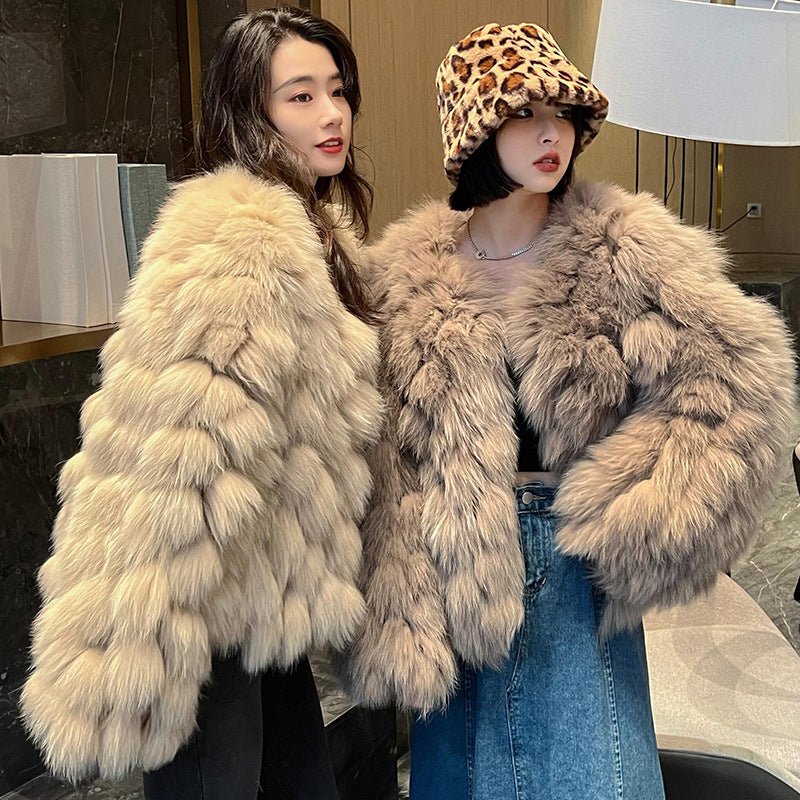 Winter Faux Fox Fur Fur Coat For Women - pokemac4dab5ded4e0d6a11078c517dc4ca504