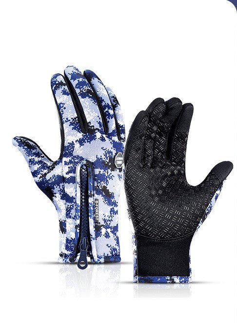 Winter Gloves Touch Screen Riding Motorcycle Sliding Waterproof Sports Gloves With Fleece - pokema8f772722d3e51c30a197a59b07939634