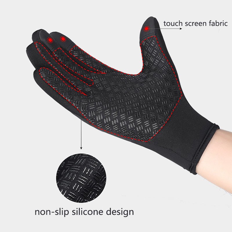 Winter Gloves Touch Screen Riding Motorcycle Sliding Waterproof Sports Gloves With Fleece - pokema333a4c93cd856c557c94e5acbdd39b18