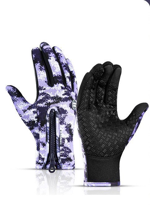 Winter Gloves Touch Screen Riding Motorcycle Sliding Waterproof Sports Gloves With Fleece - pokema4c594771b87849d01c2991b265836383