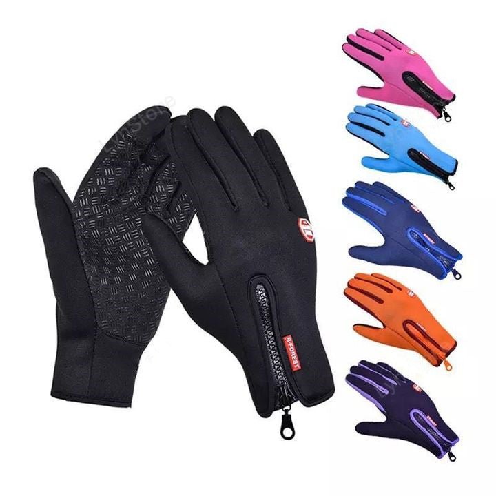 Winter Gloves Touch Screen Riding Motorcycle Sliding Waterproof Sports Gloves With Fleece - pokema3eb04f51b8e27841ef5c35a4a0b7d383