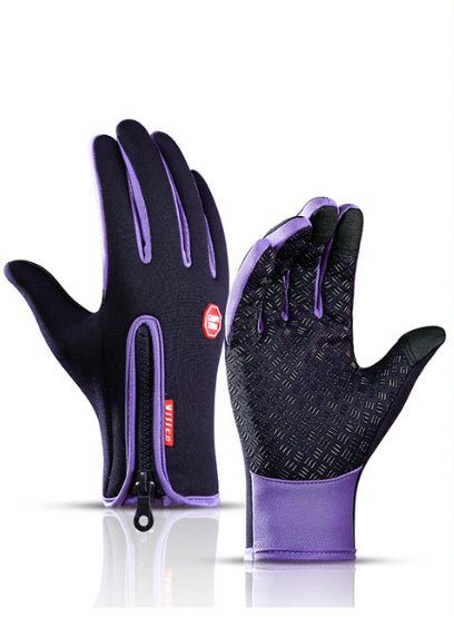 Winter Gloves Touch Screen Riding Motorcycle Sliding Waterproof Sports Gloves With Fleece - pokemac670f71b69ae6306695164291ee41141