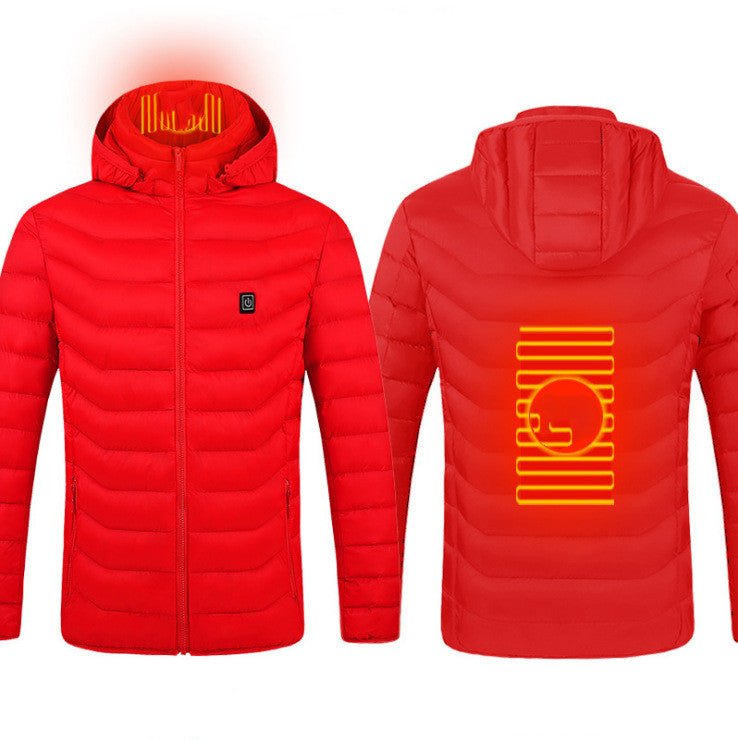 Winter Heated Jacket USB Electric Cotton Coat Zip-up Heater Thermal Clothing Heating Vest For Men - pokema2f479cae564c71810b906f856f4b3404