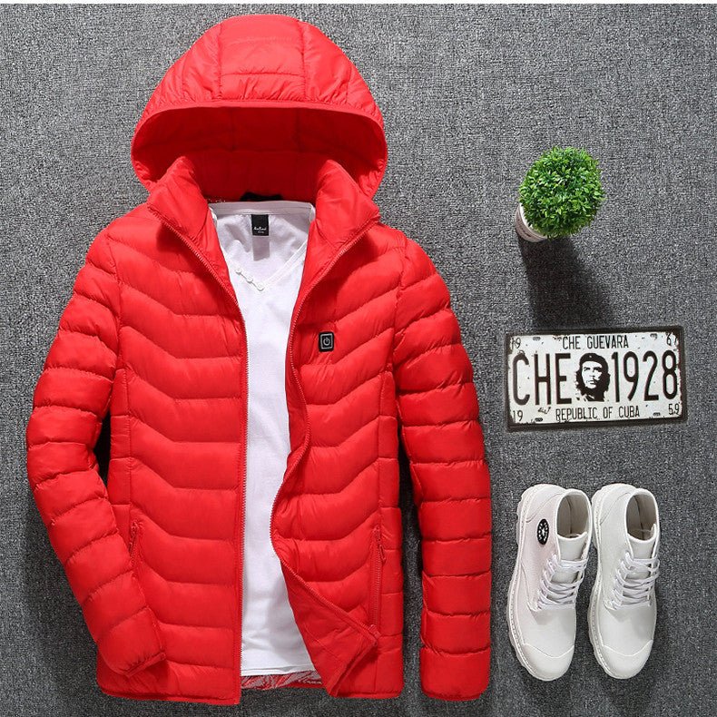 Winter Heated Jacket USB Electric Cotton Coat Zip-up Heater Thermal Clothing Heating Vest For Men - pokemaf82c7bddd66e99f3789f14ce96bfafbe
