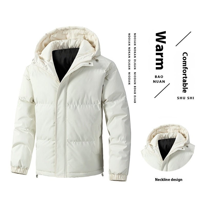 Winter Loose Hooded Cotton-padded Jacket Thickened Coat For Men - pokemab8fd77ab64e6b6c983b8ac278bbcf237