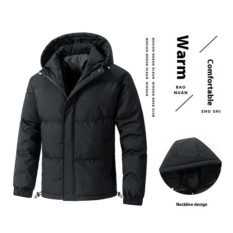 Winter Loose Hooded Cotton-padded Jacket Thickened Coat For Men - pokemad7bbcf3cd9b9759f322bec85c570f194