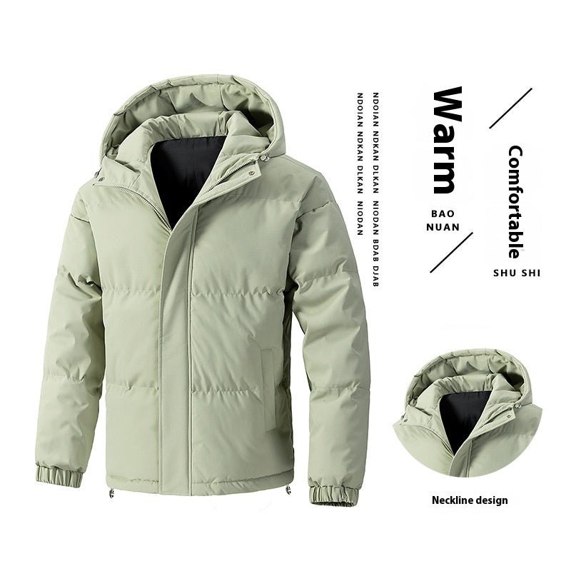 Winter Loose Hooded Cotton-padded Jacket Thickened Coat For Men - pokema37a20609ada3cfcdb068a480852b6f92