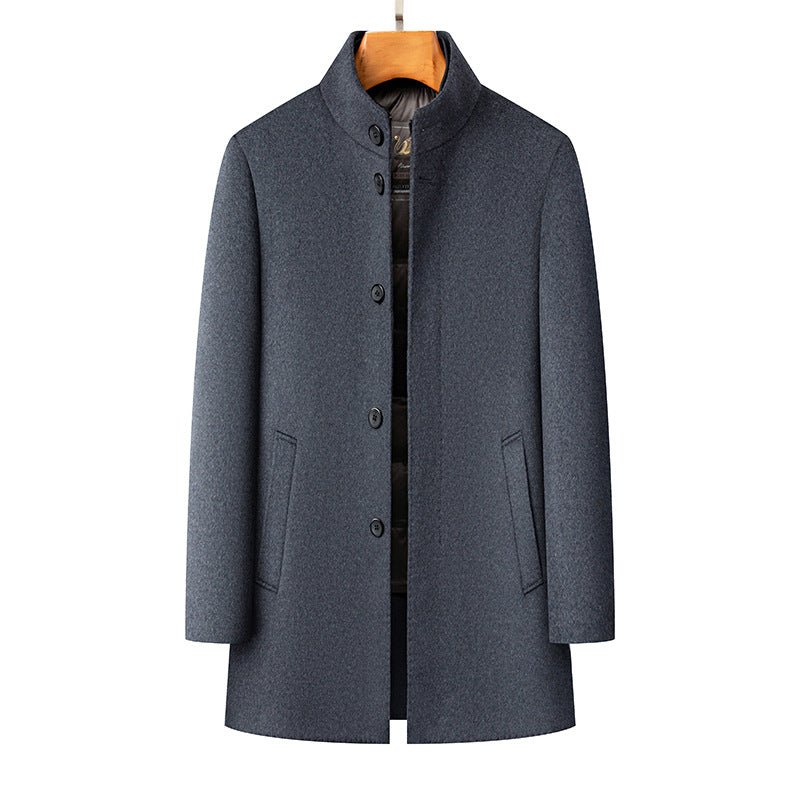 Winter Men's Detachable All-matching Thickened Cold-proof Wool Coat - pokema6f929b202c8f5c3bc94e72be553103ba