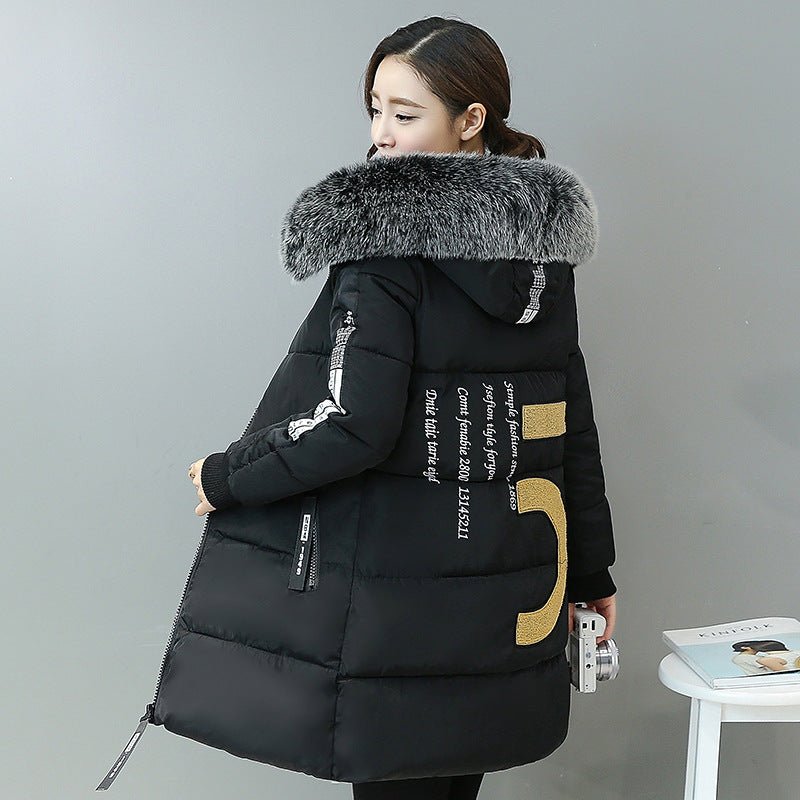 Winter new women's cotton suit Korean Slim long section down coat women's coat thickening - pokemaa83c70f6fec20bdd8acc268f58039d80