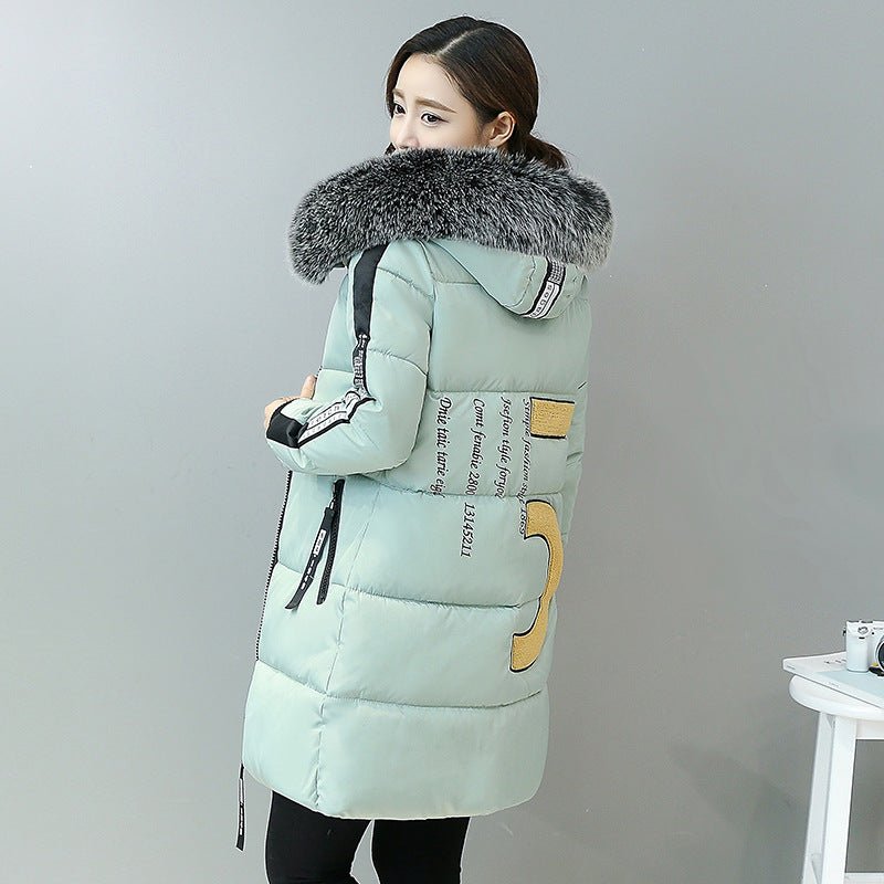 Winter new women's cotton suit Korean Slim long section down coat women's coat thickening - pokema156fd708a1c32e83cbf13c681f24f155