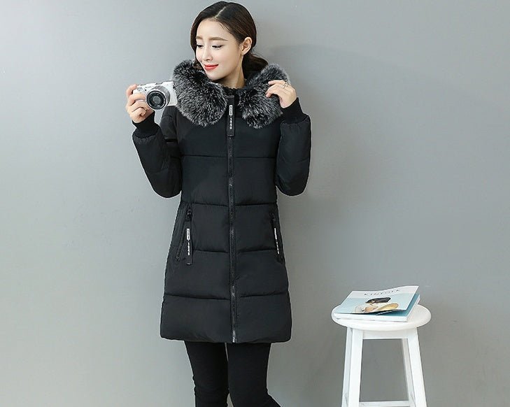 Winter new women's cotton suit Korean Slim long section down coat women's coat thickening - pokema4674d28ec11ebebff7f9370a461e5bd2
