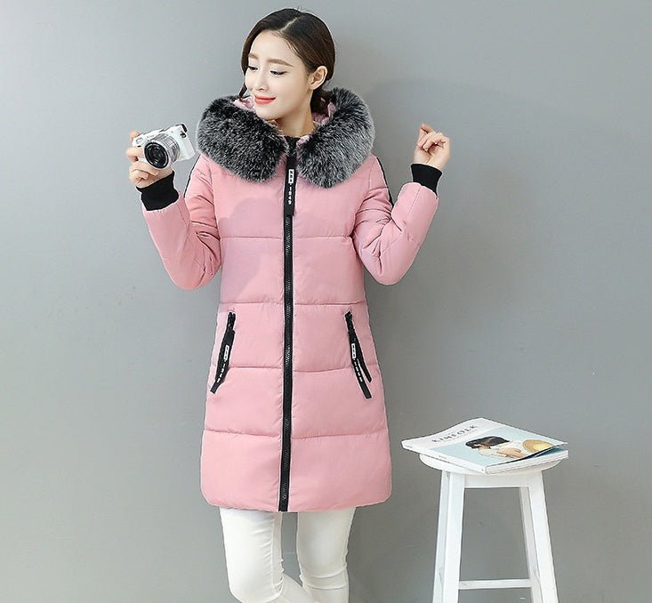 Winter new women's cotton suit Korean Slim long section down coat women's coat thickening - pokemac4c21e44ab9ff43864868a5bd9269c7f