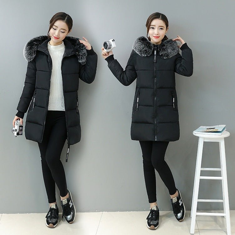 Winter new women's cotton suit Korean Slim long section down coat women's coat thickening - pokemaa5a34756716c79a2b4f4914b36256dee