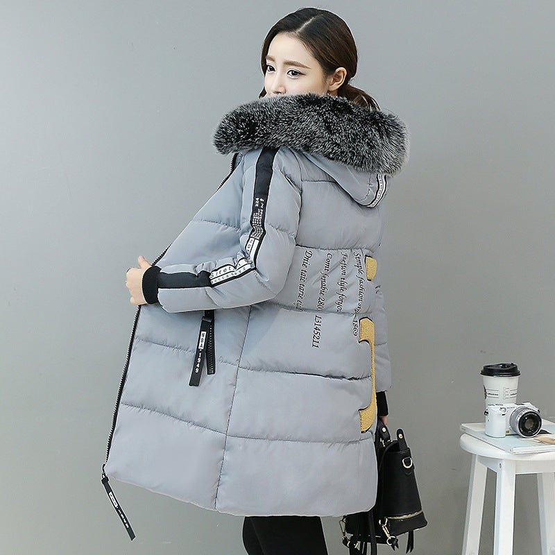 Winter new women's cotton suit Korean Slim long section down coat women's coat thickening - pokemac0fdec3d4225c863a4e1a099bb43b71c