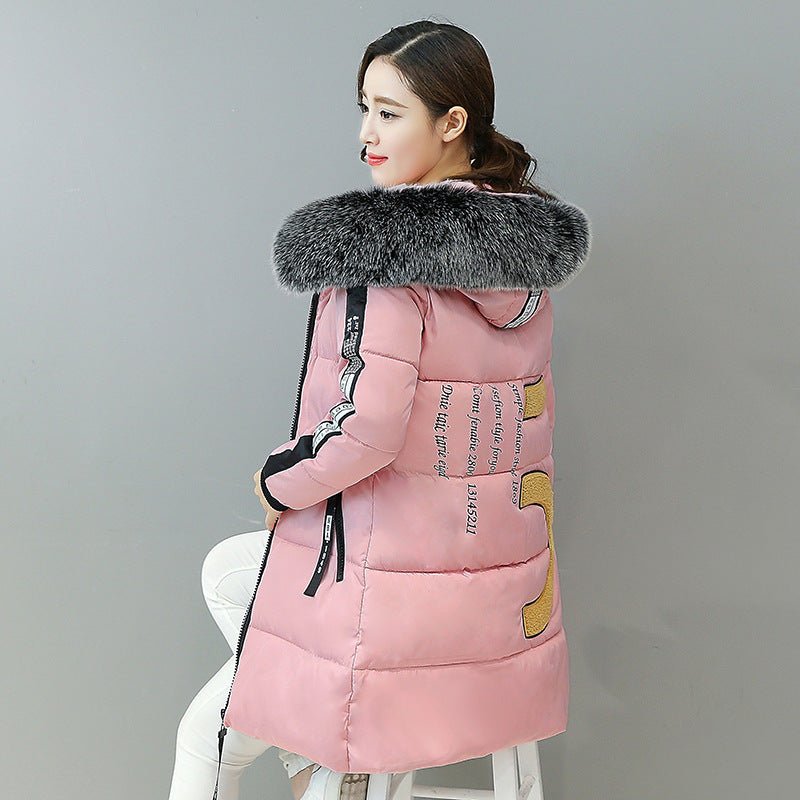Winter new women's cotton suit Korean Slim long section down coat women's coat thickening - pokema1e7b254e5dcfae1c676855d26936e76a