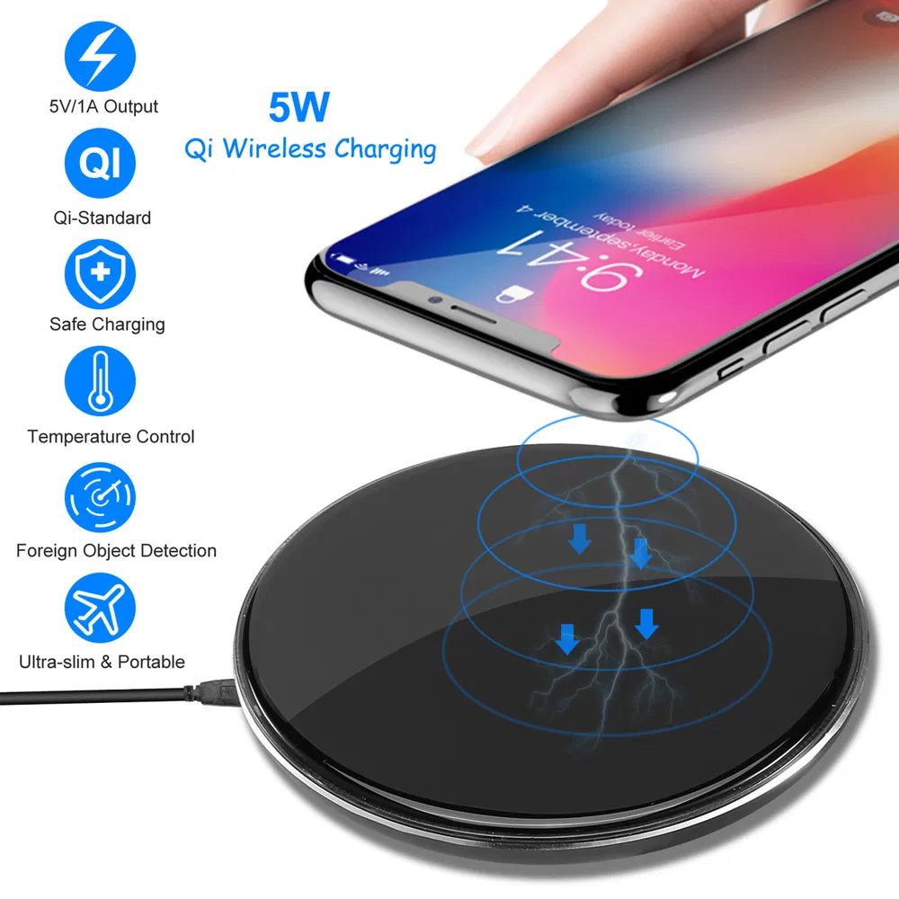 Wireless Charger Qi-Certified Ultra-Slim 5W Charging Pad For IPhone XS MAX/XR/XS/X/ 8/8 Plus - pokemac53e9af537e26e608f46ba4a01a5166a