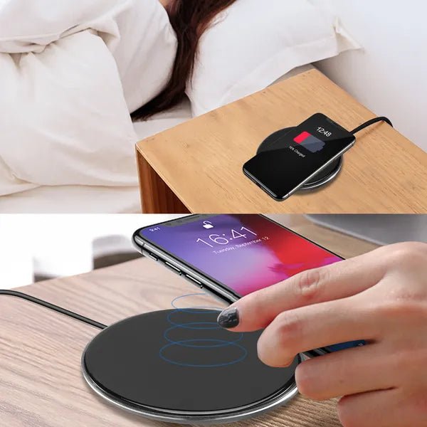 Wireless Charger Qi-Certified Ultra-Slim 5W Charging Pad For IPhone XS MAX/XR/XS/X/ 8/8 Plus - pokema80c9217f86e44fed86980f650a712305