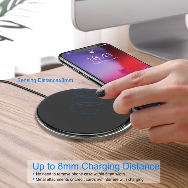 Wireless Charger Qi-Certified Ultra-Slim 5W Charging Pad For IPhone XS MAX/XR/XS/X/ 8/8 Plus - pokema645b8441408efa45dc550ee99500a1c1