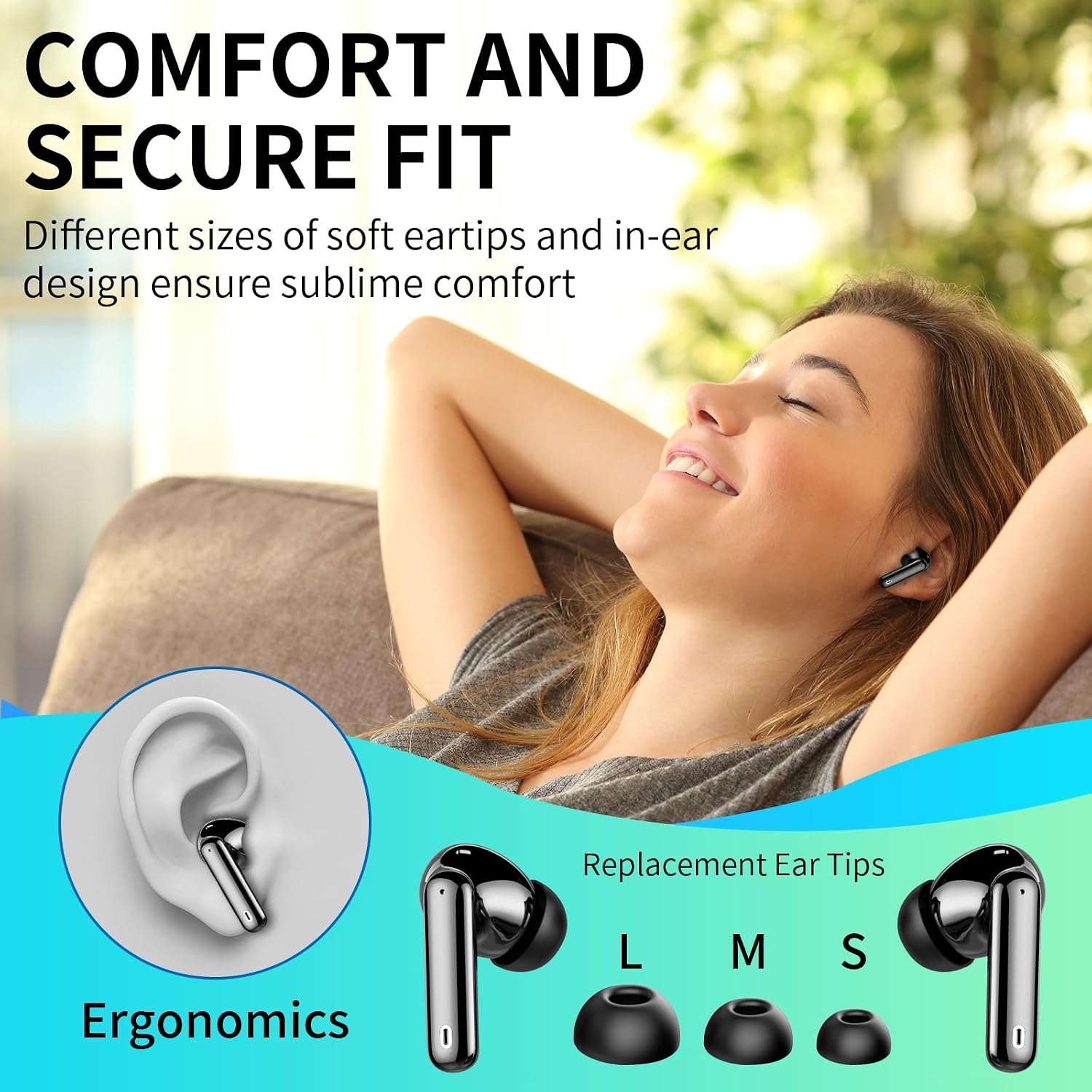 Wireless Earbuds, Bluetooth Headphones 5.4 HiFi Stereo, Wireless Earphones with ENC Noise Cancelling Mic, IP7 Waterproof in Ear Headphones, LED Digital Display Ear Buds, Touch Control, Black - pokemaWireless Earbuds, Bluetooth Headphones 5.4 HiFi Stereo, Wireless Earphones with ENC Noise Cancelling Mic, IP7 Waterproof in Ear Headphones, LED Digital Display Ear Buds, Touch Control, Black