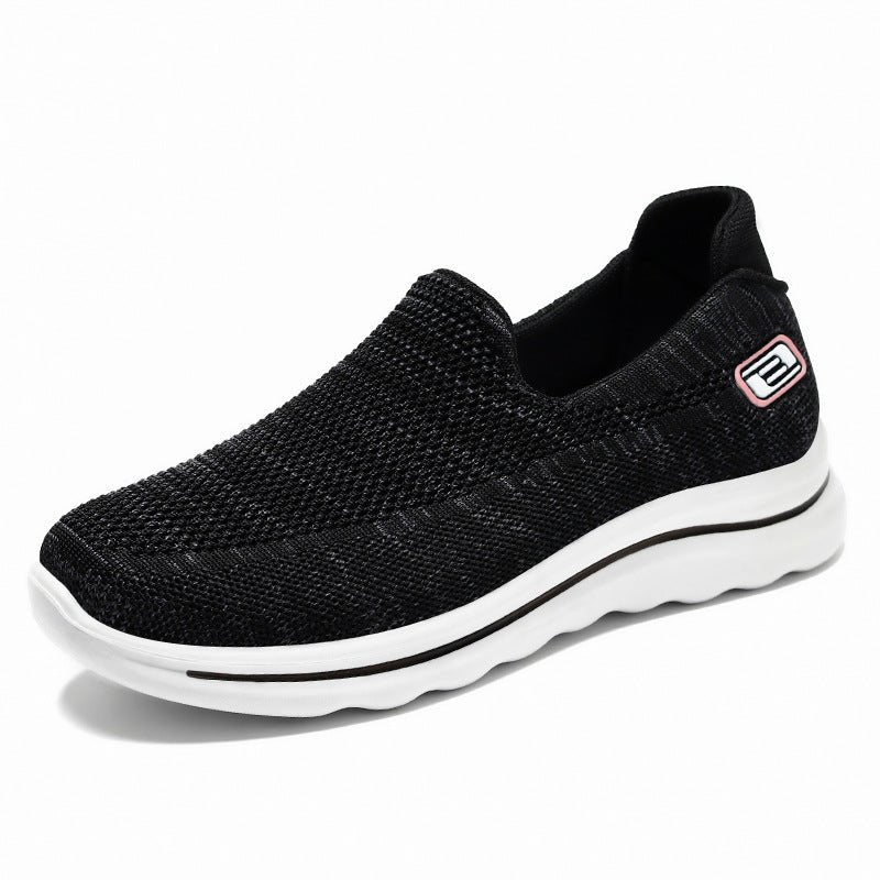 Women's Comfortable Breathable Middle-aged And Elderly Slip-on Sneakers - pokema469ad7ed7afad3f87f02d81727e817ba