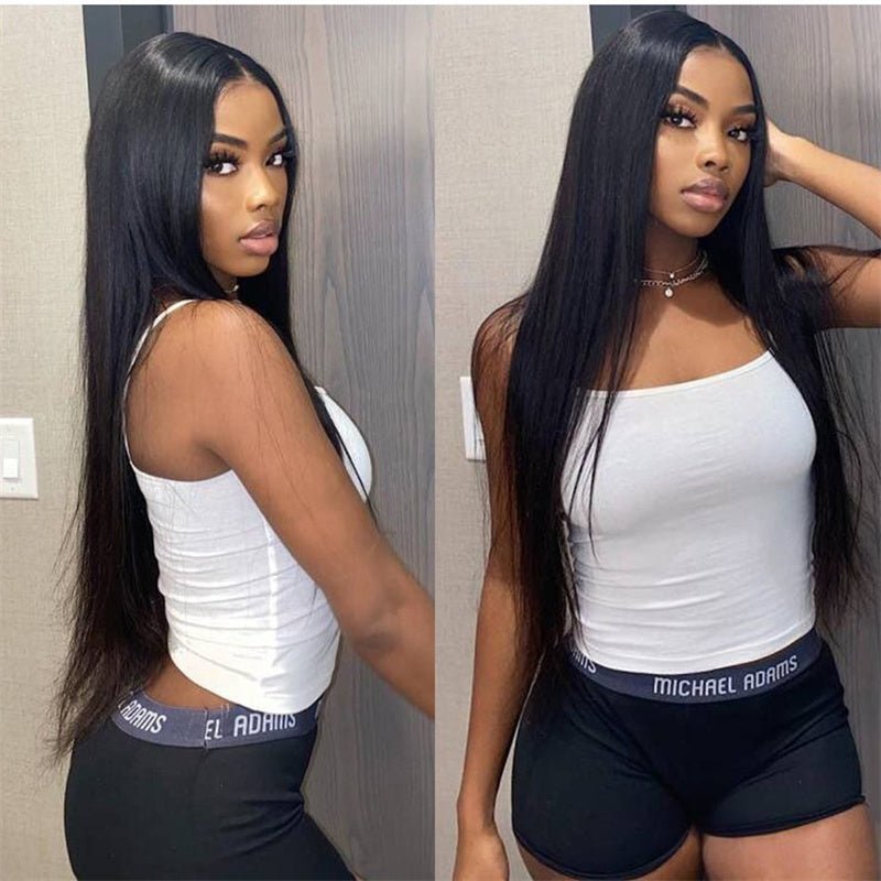 Women's Fashion Simple Human Hair Straight Wig - pokemadc8a4a44bd36094699a1cbe86eae3c0f