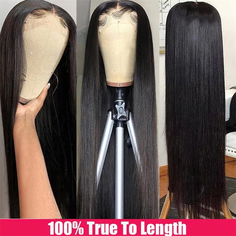 Women's Fashion Simple Human Hair Straight Wig - pokemadcc9105f8749081675ee9ee4098975c2