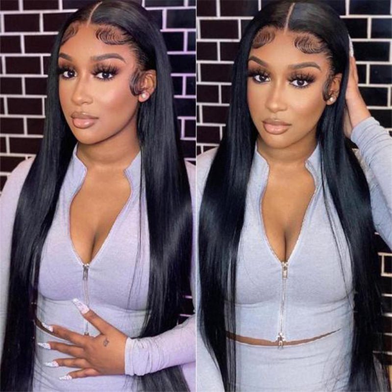 Women's Fashion Simple Human Hair Straight Wig - pokemac0dcbca1ef4aac9ad6f00694fc35577