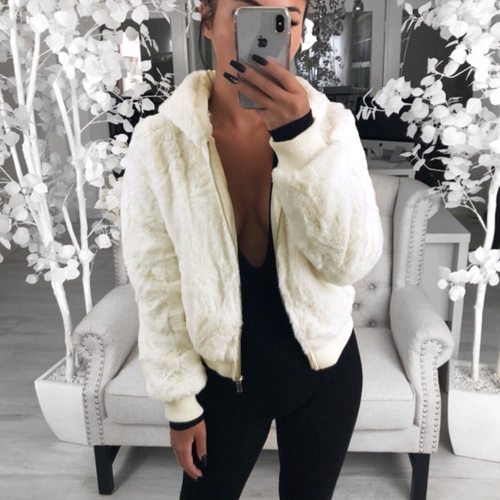Women's Fox Fur Autumn And Winter Mink Fur Bunny Fur Coat Women - pokemaa5fecf4cb0e4767b3ed727b9f082ce67