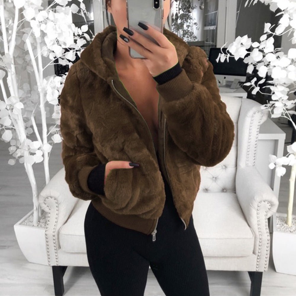 Women's Fox Fur Autumn And Winter Mink Fur Bunny Fur Coat Women - pokemad3282d2bf53b0f359e95755ff724c370