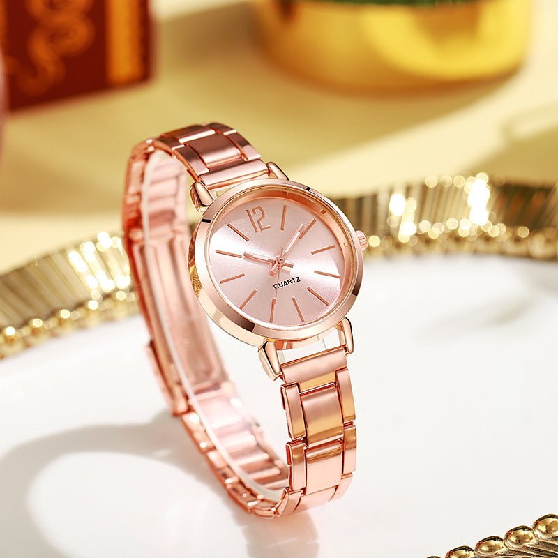 Womens Gold-Plated Steel-Strap Quartz Watch - pokema3227d7f8045fd3c5dc8302e5a242c7ae