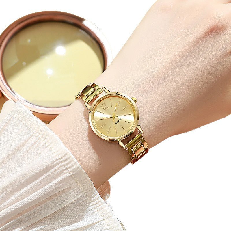Womens Gold-Plated Steel-Strap Quartz Watch - pokema463a36a1adfa6401d7504acbe3191385