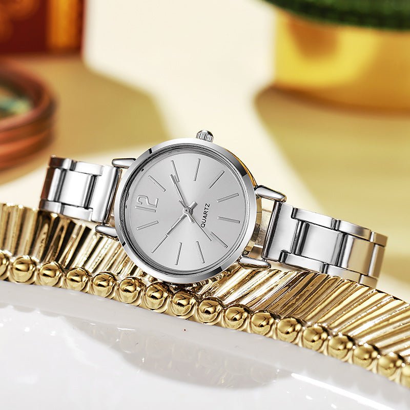 Womens Gold-Plated Steel-Strap Quartz Watch - pokema5c328041c36addaaa3e81de3382b0964