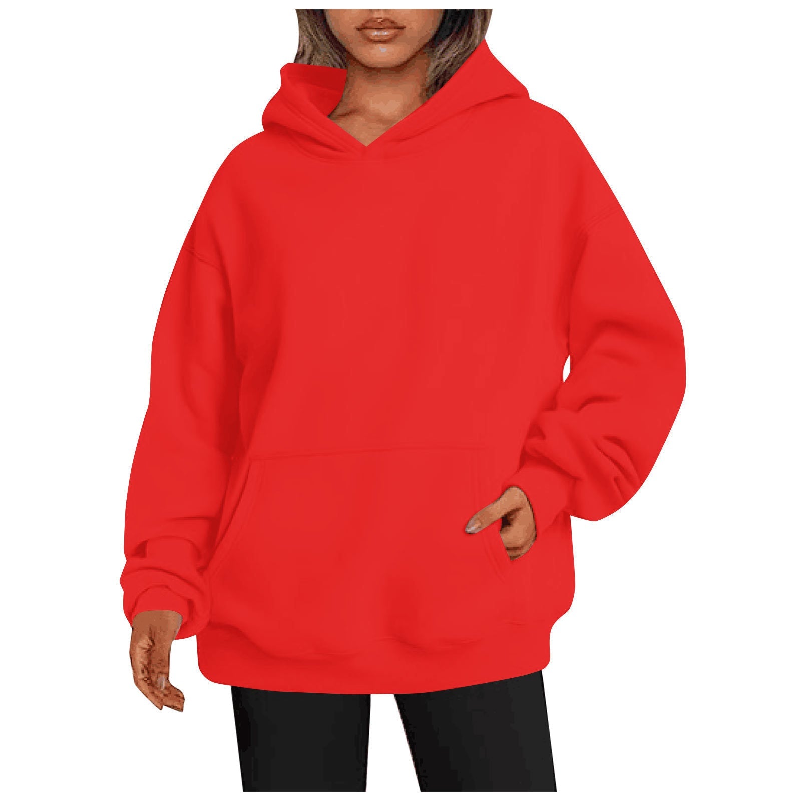 Women's Hoodies With Pockets Fashion Solid Sweatshirt Oversized Hooded Sweater Womens Clothing - pokema366c562f4a712ad0f8699c9983a742c1