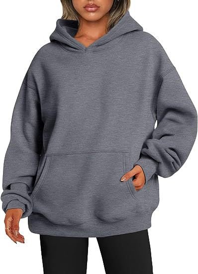 Women's Hoodies With Pockets Fashion Solid Sweatshirt Oversized Hooded Sweater Womens Clothing - pokemaa096891c0a62c545dd61102020ac7543