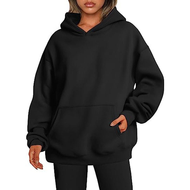 Women's Hoodies With Pockets Fashion Solid Sweatshirt Oversized Hooded Sweater Womens Clothing - pokemaf0ec30a9d7aa83ce5bf8113963d77e22