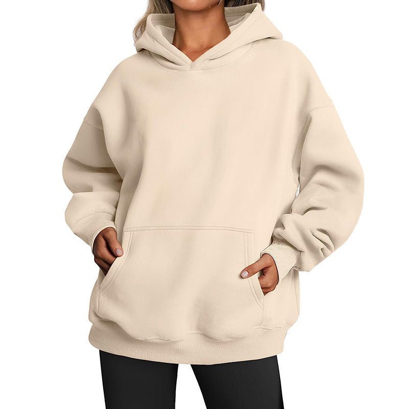 Women's Hoodies With Pockets Fashion Solid Sweatshirt Oversized Hooded Sweater Womens Clothing - pokemafa314fc67bc25c5924b54281d68de7e8