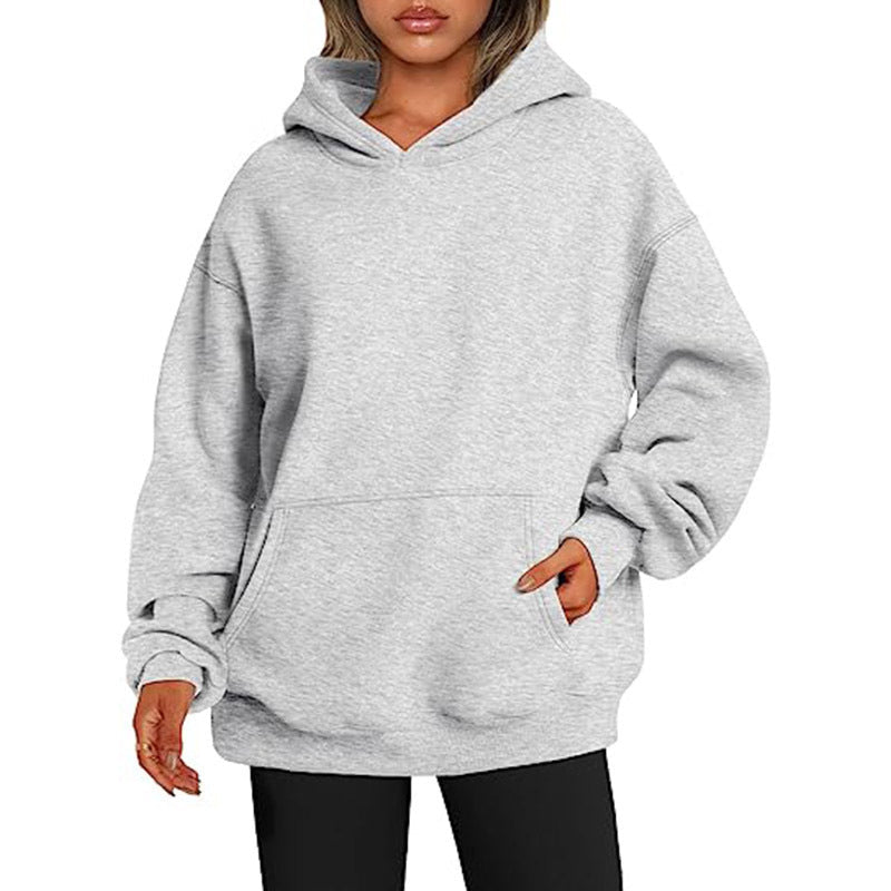 Women's Hoodies With Pockets Fashion Solid Sweatshirt Oversized Hooded Sweater Womens Clothing - pokema8c8b9a2d26243bab6ff27552a5c033c