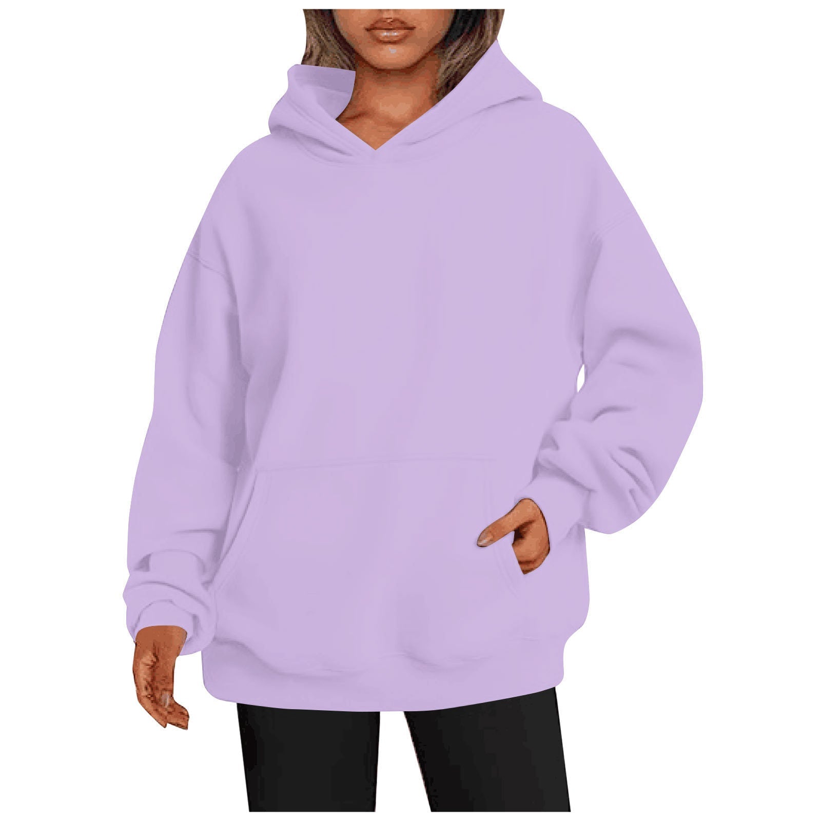 Women's Hoodies With Pockets Fashion Solid Sweatshirt Oversized Hooded Sweater Womens Clothing - pokema48c7bdc5fca2c832694f9452d117d55d