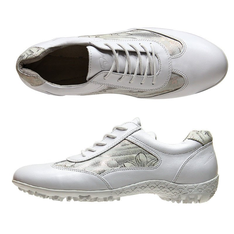 Women's Light Soft Casual Leather Waterproof Breathable Non-Slip Sneakers - pokema3923beff022cb7e0ef29bfd0cc20a74f
