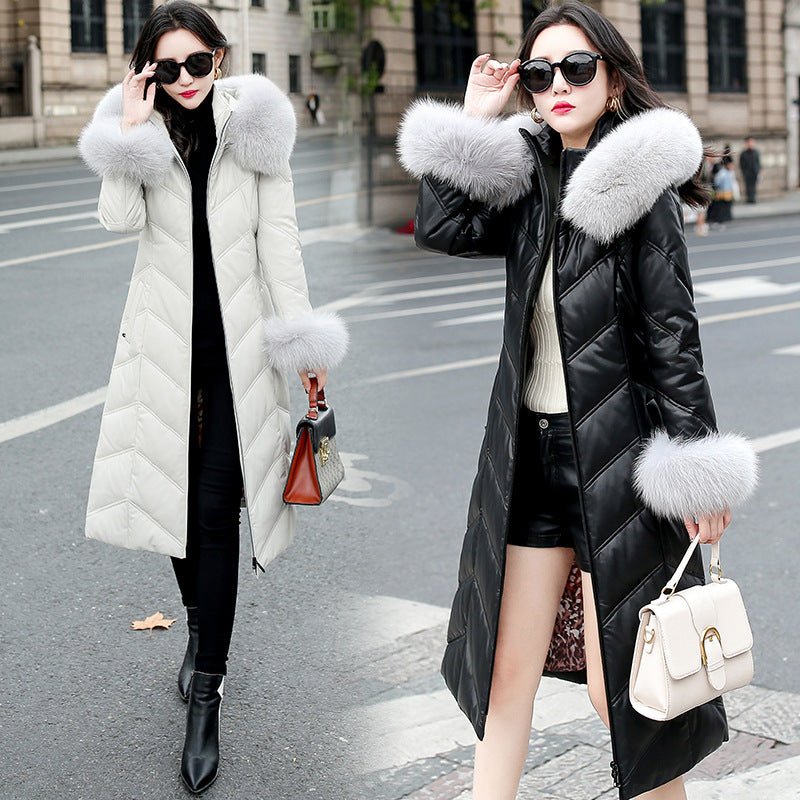 Women's Medium Length Autumn And Winter Hooded Fashion Slim Coat Trend - pokemadc2c028badf21444882c35a160757128