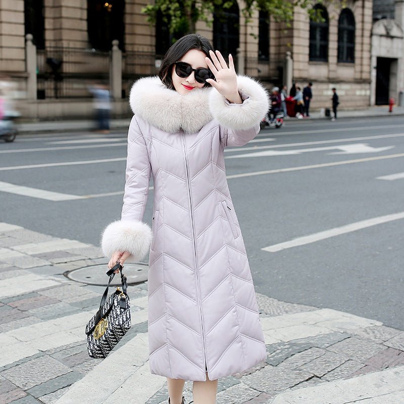 Women's Medium Length Autumn And Winter Hooded Fashion Slim Coat Trend - pokema213e3138d6f310d9db3edd7f9873a73e