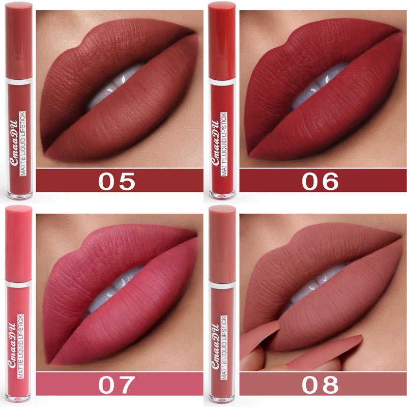 Women's Non-stick Cup Waterproof Matte Lipstick - pokema7ad7262b1098f60621251a3693731f3e