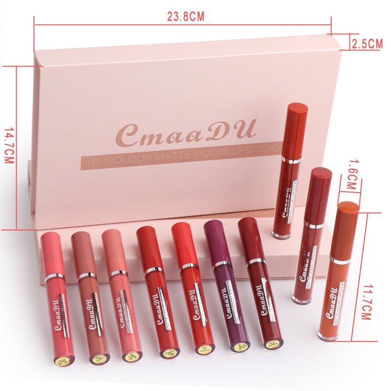 Women's Non-stick Cup Waterproof Matte Lipstick - pokemab0b4ddc64ee18fb1ed579190062c5918