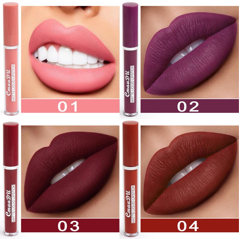 Women's Non-stick Cup Waterproof Matte Lipstick - pokemab56840faf480de91f810b253ec770837