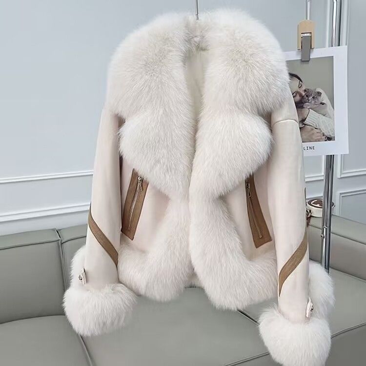 Women's Short Autumn And Winter Cotton Thick Fashion Fur Coat - pokema867cf95906b15fba1300adda85fbd705