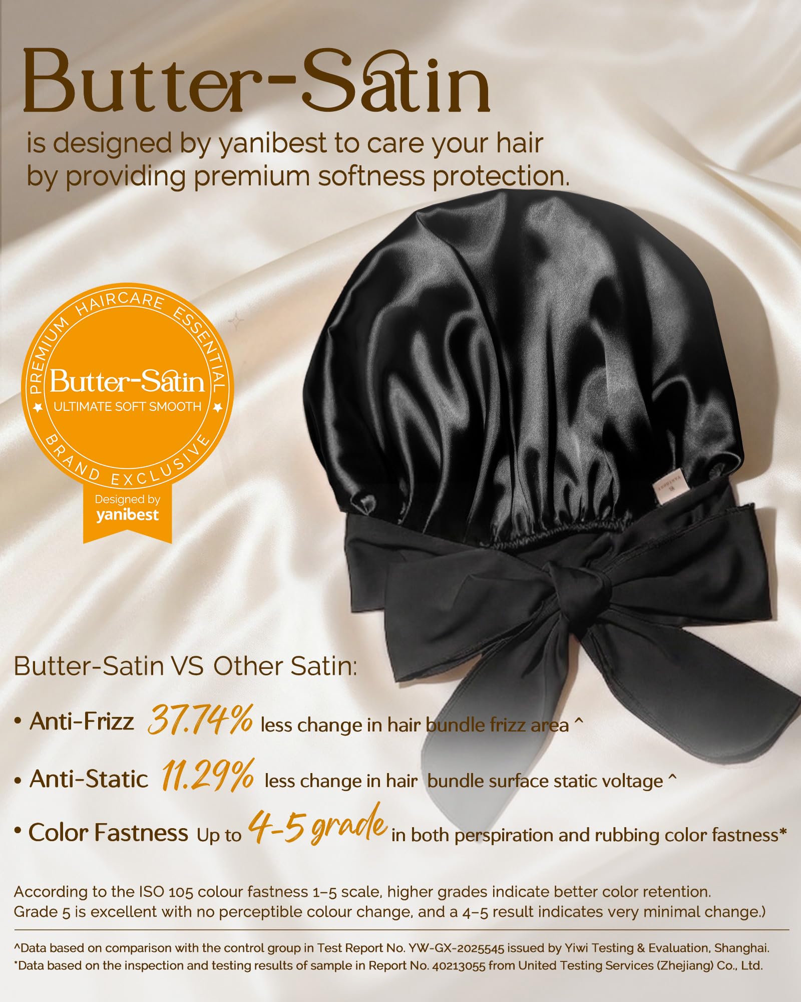 YANIBEST Double Layer Soft Satin Bonnet for Sleeping, Adjustable Hair Wrap | Reduce friction, Prevent Frizz for Natural Wave Curly Hair, Non-slip Tie Band, Breathable Comfortable Silk Feeling Sleep Cap - pokemaYANIBEST Double Layer Soft Satin Bonnet for Sleeping, Adjustable Hair Wrap | Reduce friction, Prevent Frizz for Natural Wave Curly Hair, Non-slip Tie Band, Breathable Comfortable Silk Feeling Sleep Cap
