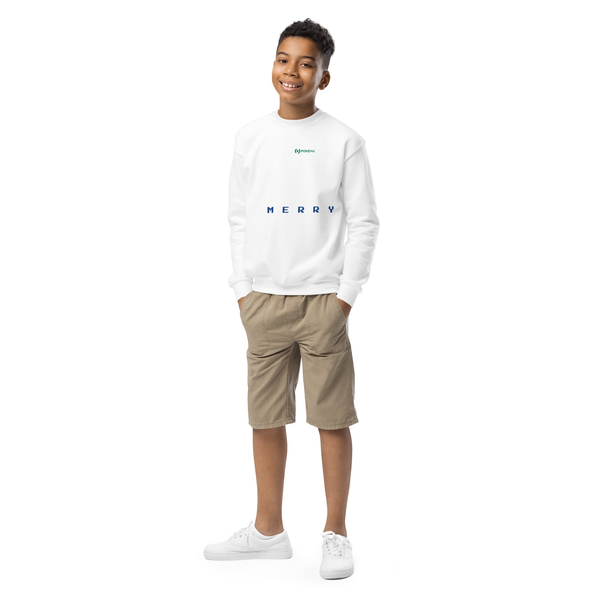 Youth crewneck sweatshirt - pokemaProduct mockup